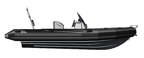 Nafukovací člun s laminátovým kýlem RIB Adventure V-610 Super Lux